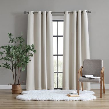 UGG&reg; Devon 84-Inch Grommet Room Darkening Window Curtain Panel in Oatmeal (Single). View a larger version of this product image.