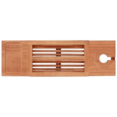 Haven&trade; Teak Expandable Tub Tray in Natural. View a larger version of this product image.