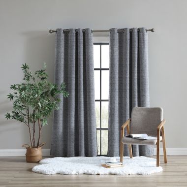 UGG&reg; Tessa 84-Inch Grommet 100% Blackout Curtain in Navy (Single). View a larger version of this product image.
