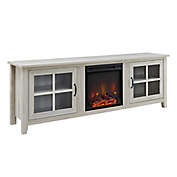 Forest Gate&trade; Transitional 70 Inch Storage Fireplace TV Stand in Birch