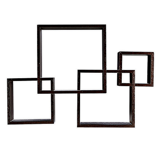 Alternate image 1 for Danya B. Intersecting Cube Shelves - Black