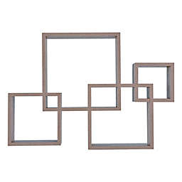 Danya B. Intersecting Cube Shelves - Weathered Oak