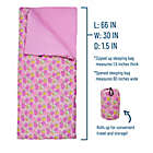 Alternate image 2 for Wildkin Fairies Sleeping Bag in Pink