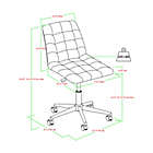 Alternate image 3 for Forest Gate Modern Adjustable Swivel Office Chair in Smoke Grey