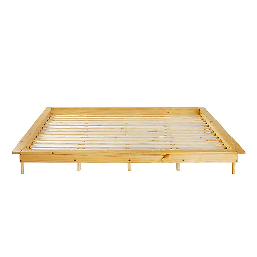 Diana King Solid Wood Platform Bed, Futon Wooden Frame Platform