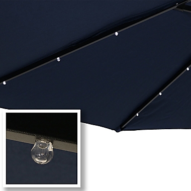 Sunnydaze 9-Foot Solar LED Octagon Patio Umbrella. View a larger version of this product image.