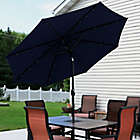 Alternate image 1 for Sunnydaze 9-Foot Solar LED Octagon Patio Umbrella