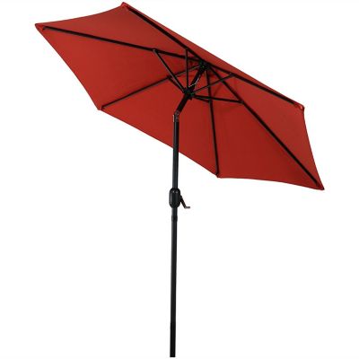 Sunnydaze 7.5-Foot Octagon Patio Umbrella in Burnt Orange