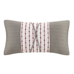 N Natori® Cherry Blossom Oblong Throw Pillow in Grey
