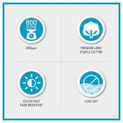 Alternate image 8 for Madison Park Signature 800GSM 100% Cotton 8-Piece Towel Set