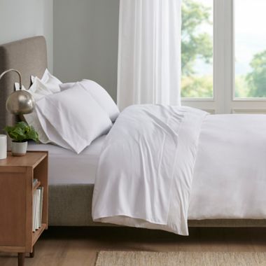 Sleep Philosophy&reg; Smart Cool Queen Sheet Set in White. View a larger version of this product image.