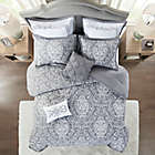 Alternate image 3 for Madison Park&reg; Flourish Jacquard 8-Piece California King Comforter Set in Grey