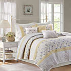 Alternate image 1 for Madison Park&reg; Dawn 6-Piece Full/Queen Coverlet Set in Yellow