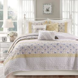 Madison Park® Dawn 6-Piece Full/Queen Coverlet Set in Yellow