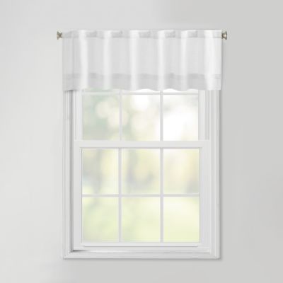Bee &amp; Willow&trade; Pintuck Pleated Window Valance in Pure White