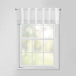 Bee & Willow™ Pintuck Pleated Window Valance in Pure White