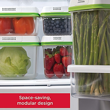 Rubbermaid&reg; Freshworks&reg; 3-Piece Produce Saver Set in Clear. View a larger version of this product image.