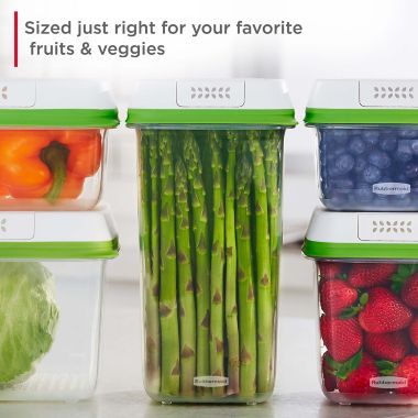 Rubbermaid&reg; Freshworks&reg; 3-Piece Produce Saver Set in Clear. View a larger version of this product image.