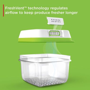 Rubbermaid&reg; Freshworks&reg; 3-Piece Produce Saver Set in Clear. View a larger version of this product image.
