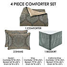 Alternate image 5 for J. Queen New York&trade; Dorset 4-Piece King Comforter Set in Spa