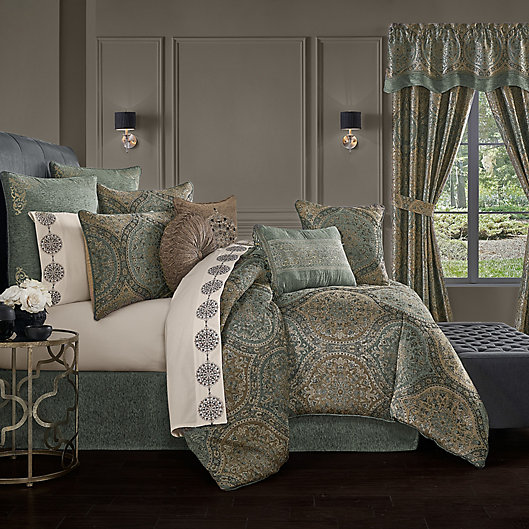 Alternate image 1 for J. Queen New York™ Dorset 4-Piece King Comforter Set in Spa