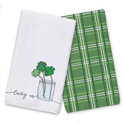 Dark green kitchen towels