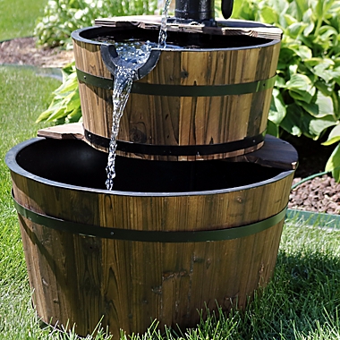 Details about   Wood Bucket Fountain 