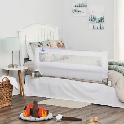 Regalo&reg; Extra-Long Swing Down Bed Rail in White