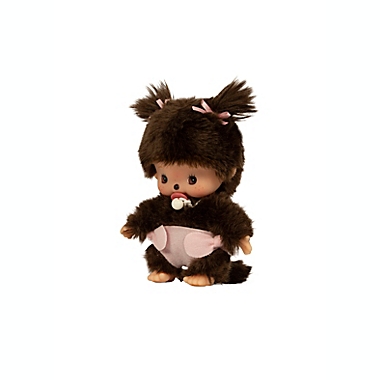 Monchhichi&reg; Bebichhichi Classic Toddler Girl Plush Doll in Brown. View a larger version of this product image.