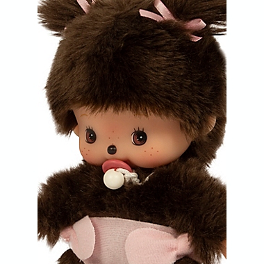 Monchhichi&reg; Bebichhichi Classic Toddler Girl Plush Doll in Brown. View a larger version of this product image.