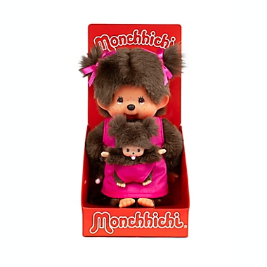Monchhichi&reg; Mother Care Mother/Daughter Girl Doll in Pink. View a larger version of this product image.