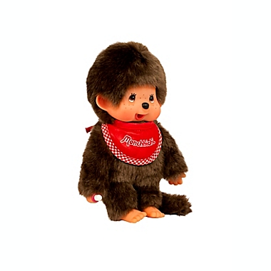 Monchhichi&reg; Classsic Boy Plush Doll with Red Bib. View a larger version of this product image.