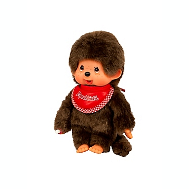 Monchhichi&reg; Classsic Boy Plush Doll with Red Bib. View a larger version of this product image.