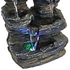 Alternate image 8 for Sunnydaze 5-Stream Rock Cavern Outdoor Tabletop Fountain in Grey