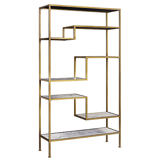 Alternate image 1 for Teamson Home Marmo 5-Tier Faux Marble Bookcase