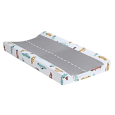 Lambs &amp; Ivy&reg; Car Tunes Changing Pad Cover in Grey. View a larger version of this product image.
