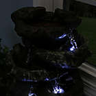 Alternate image 8 for Sunnydaze 5-Step Rock Falls Indoor Tabletop Fountain in Dark Brown