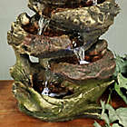 Alternate image 5 for Sunnydaze 5-Step Rock Falls Indoor Tabletop Fountain in Dark Brown
