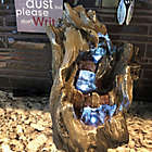 Alternate image 3 for Sunnydaze Cascading Caves LED Outdoor Tabletop Fountain in Cream