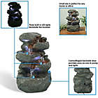 Alternate image 9 for Sunnydaze Stacked Rocks Indoor Tabletop Fountain in Light Grey