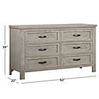 Alternate image 6 for Soho Baby Hanover 6-Drawer Dresser in Oak/Grey
