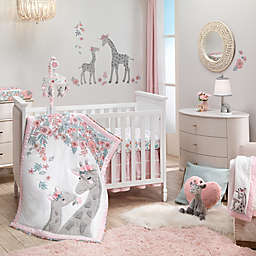 Lambs & Ivy® Giraffe and A Half 4-Piece Crib Bedding Set in White/Grey