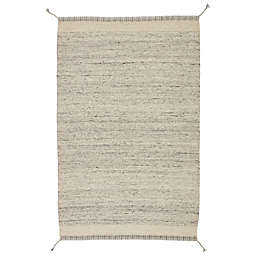 Jaipur Living Gila Border 8' x 10' Handcrafted Area Rug in Grey/Ivory