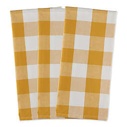 Buffalo Check Kitchen Towels in Honey Gold (Set of 3)