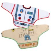 Dreambaby&reg; 2-Pack Astronaut and Zookeeper Food and Fun Character Bibs/Smocks with Sleeves