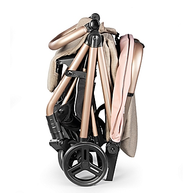 Peg Perego Selfie Stroller in Pink/Rose Gold. View a larger version of this product image.
