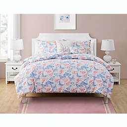 Olivia & Finn Pastel Butterfly 5-Piece Full Comforter Set in White