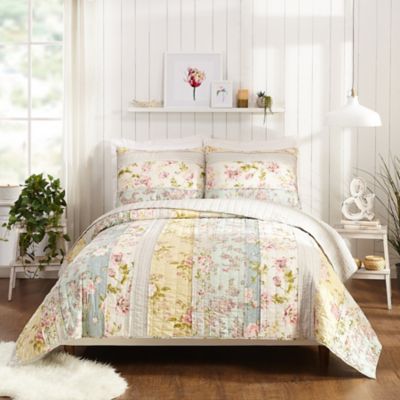 Laura Ashley Melany Quilt Yellow Full//Queen