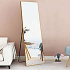 Alternate image 1 for Neutype 64-Inch x 21-Inch Rectangular Full-Length Floor Mirror in Gold