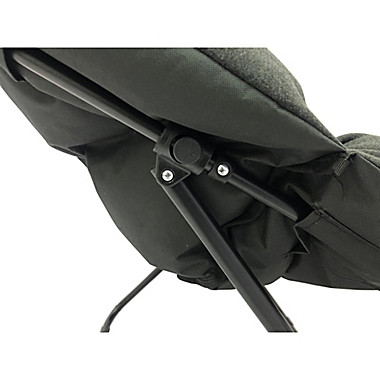 Simply Essential&trade; Square Folding Lounge Chair in Charcoal. View a larger version of this product image.